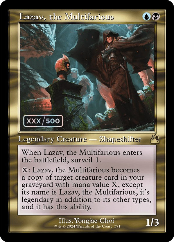 Lazav, the Multifarious (Retro) (Serialized) [Ravnica Remastered] | Card Citadel