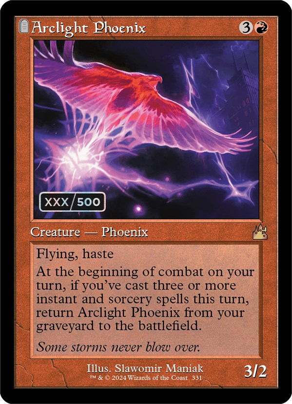 Arclight Phoenix (Retro) (Serialized) [Ravnica Remastered] | Card Citadel