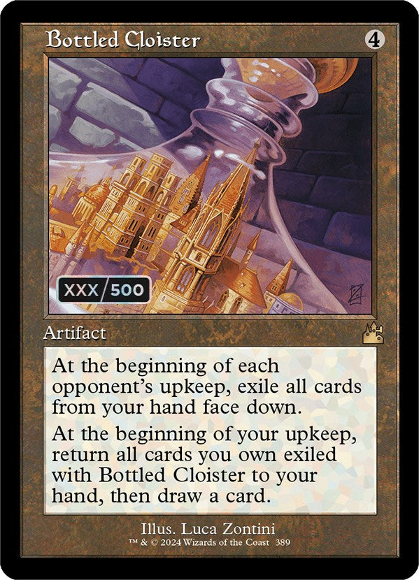 Bottled Cloister (Retro) (Serialized) [Ravnica Remastered] | Card Citadel