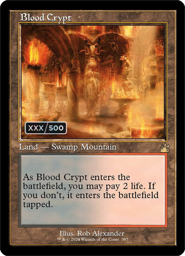 Blood Crypt (Retro) (Serialized) [Ravnica Remastered] | Card Citadel