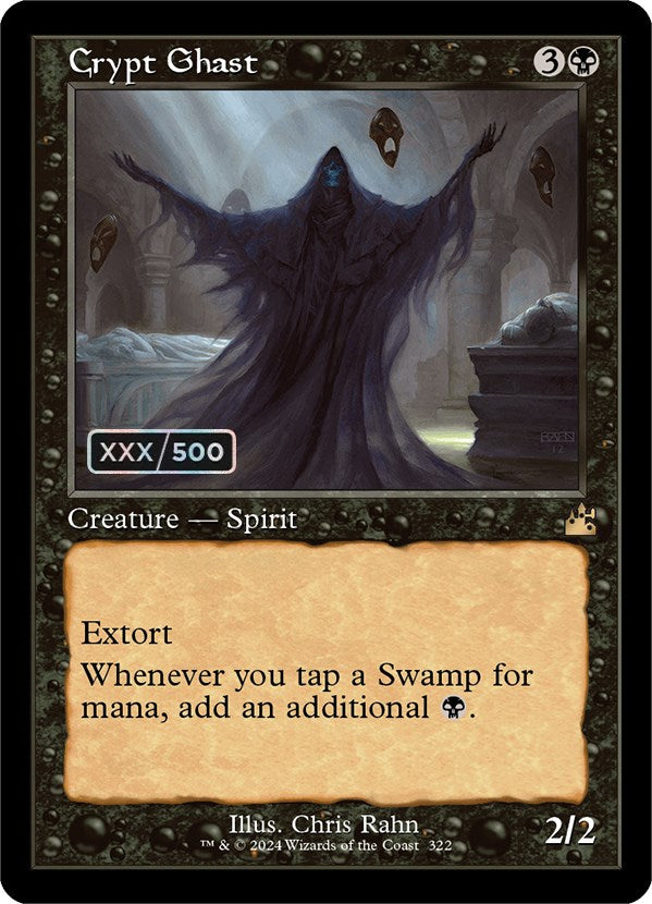 Crypt Ghast (Retro) (Serialized) [Ravnica Remastered] | Card Citadel