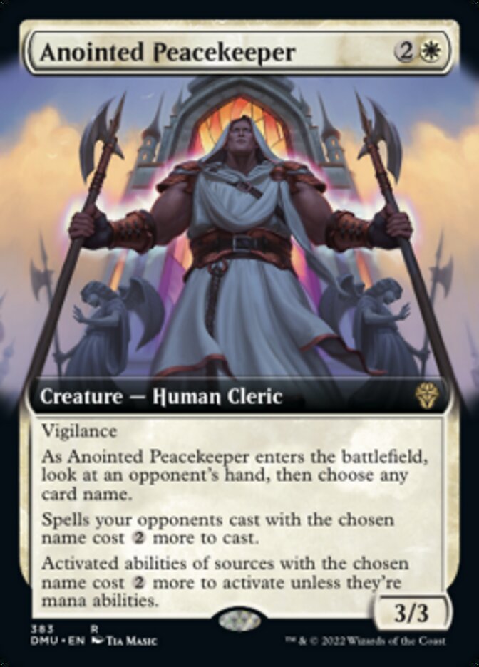 Anointed Peacekeeper (Extended Art) [Dominaria United] | Card Citadel