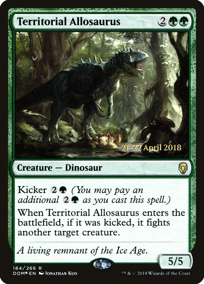 Territorial Allosaurus [Dominaria Promos] | Card Citadel