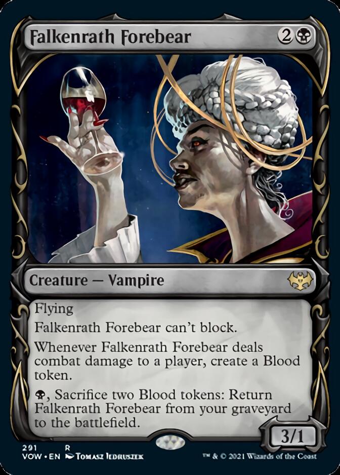 Falkenrath Forebear (Showcase Fang Frame) [Innistrad: Crimson Vow] | Card Citadel