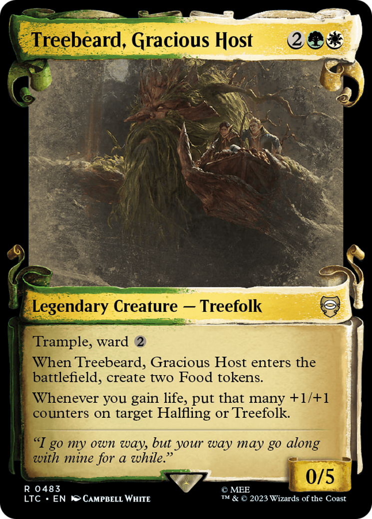 Treebeard, Gracious Host [The Lord of the Rings: Tales of Middle-Earth Commander Showcase Scrolls] | Card Citadel