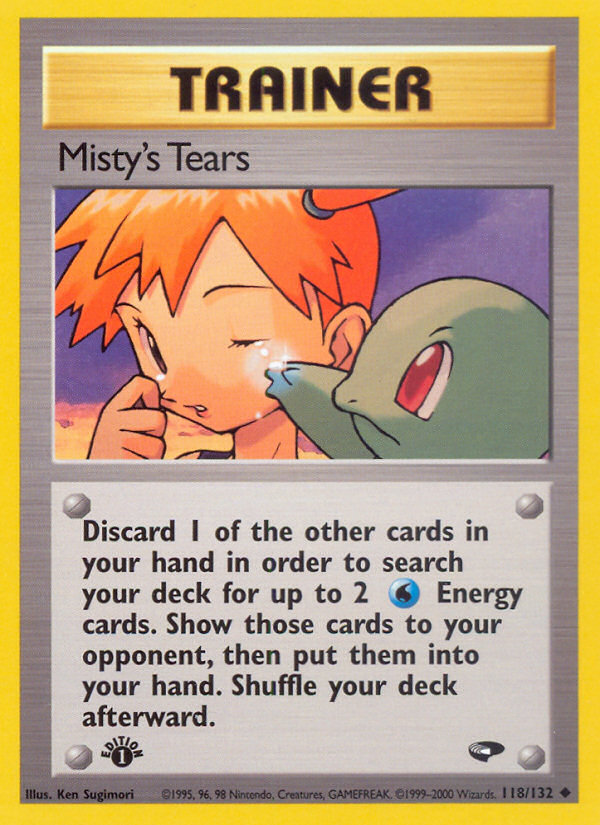 Misty's Tears (118/132) [Gym Challenge 1st Edition] | Card Citadel