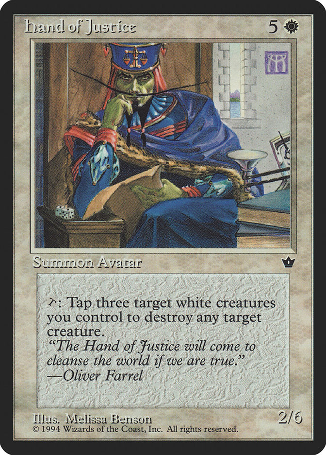 Hand of Justice [Fallen Empires] | Card Citadel