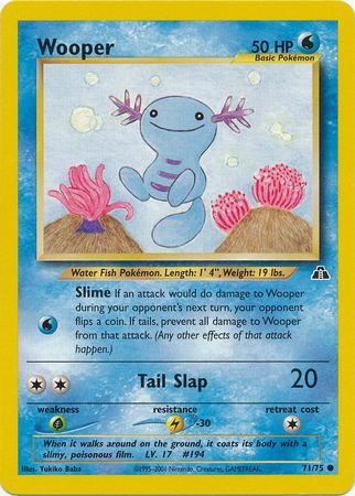 Wooper (71/75) [Neo Discovery Unlimited] | Card Citadel