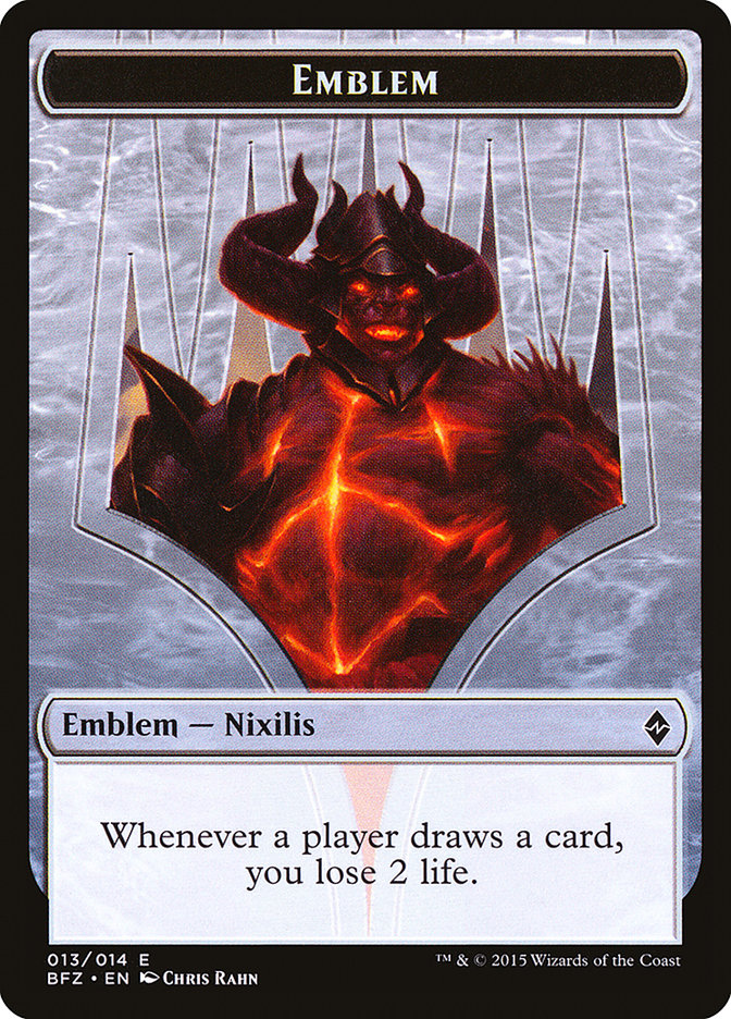 Ob Nixilis Reignited Emblem [Battle for Zendikar Tokens] | Card Citadel