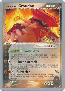Team Magma's Groudon (9/95) (Magma Spirit - Tsuguyoshi Yamato) [World Championships 2004] | Card Citadel