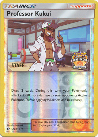 Professor Kukui (128/149) (Regional Championship Promo Staff) [Sun & Moon: Base Set] | Card Citadel