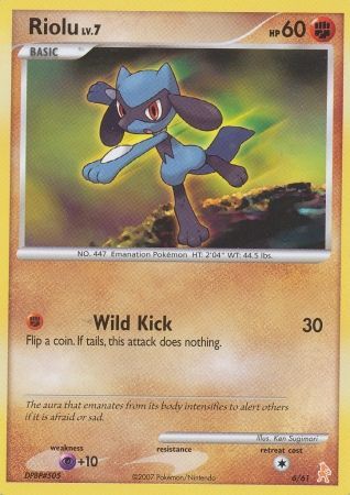 Riolu (6/61) [Diamond & Pearl: Trainer Kit - Lucario] | Card Citadel