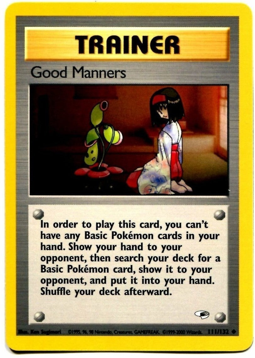 Good Manners (111/132) [Gym Heroes Unlimited] | Card Citadel
