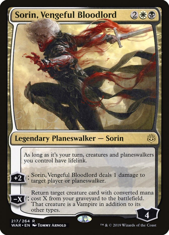 Sorin, Vengeful Bloodlord [War of the Spark] | Card Citadel