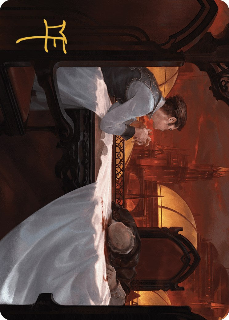 Expedited Inheritance Art Card (Gold-Stamped Signature) [Murders at Karlov Manor Art Series] | Card Citadel