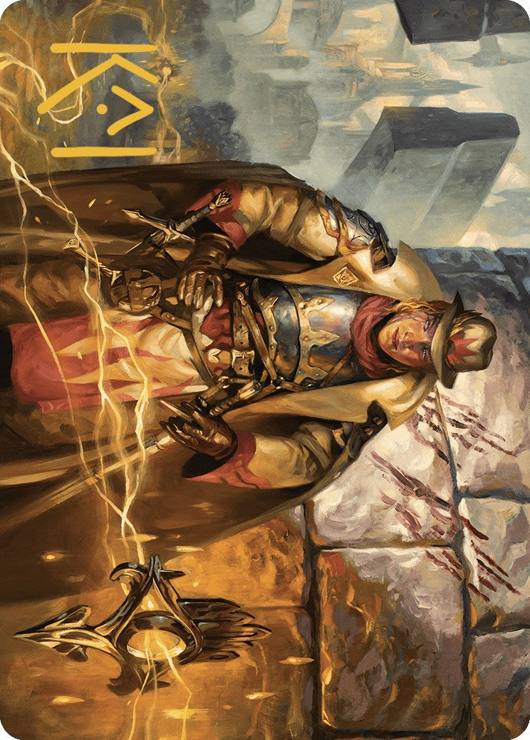 Tenth District Hero Art Card (Gold-Stamped Signature) [Murders at Karlov Manor Art Series] | Card Citadel