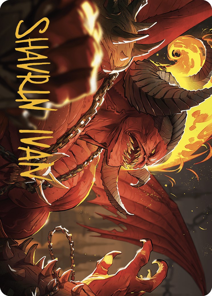 Rakdos, Patron of Chaos Art Card (45/49) (Gold-Stamped Signature) [Murders at Karlov Manor Art Series] | Card Citadel