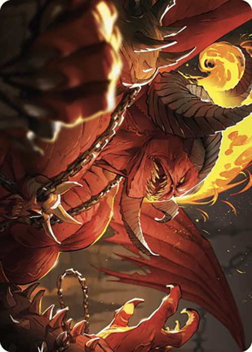 Rakdos, Patron of Chaos Art Card (45/49) [Murders at Karlov Manor Art Series] | Card Citadel