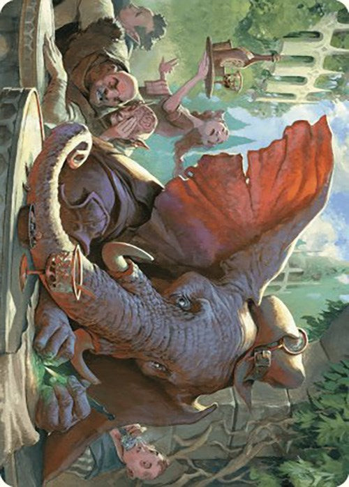 Loxodon Eavesdropper Art Card [Murders at Karlov Manor Art Series] | Card Citadel