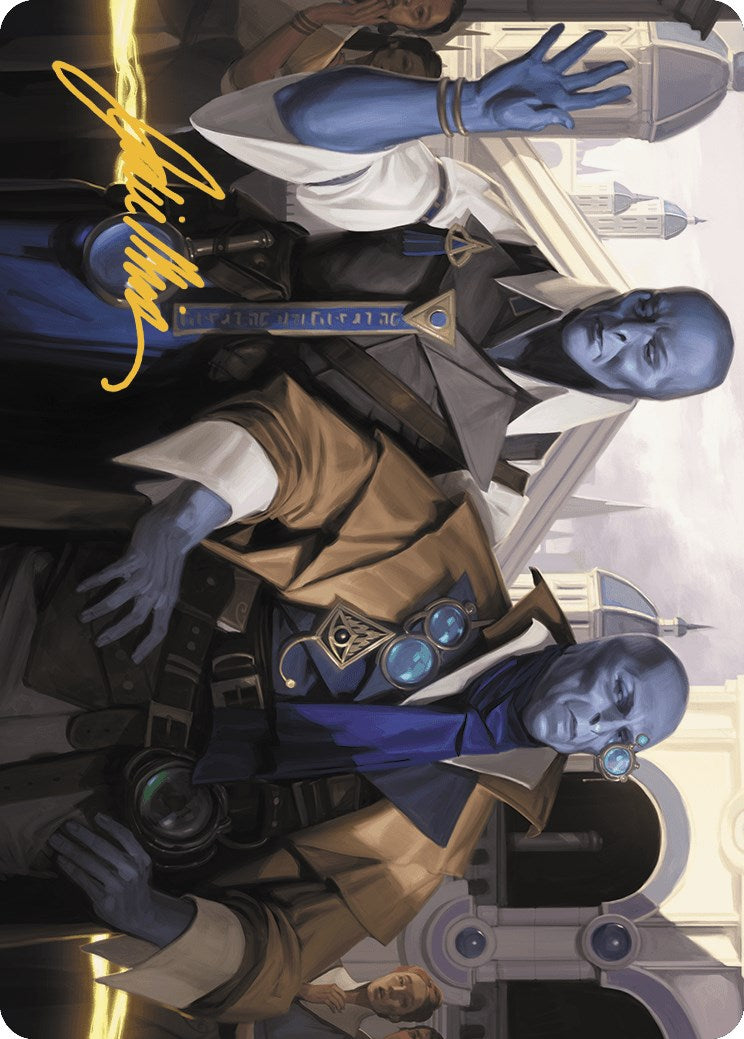 Hotshot Investigators Art Card (Gold-Stamped Signature) [Murders at Karlov Manor Art Series] | Card Citadel