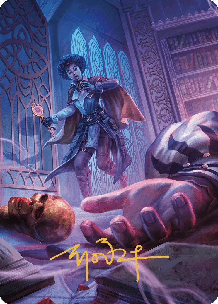 Deadly Complication Art Card (Gold-Stamped Signature) [Murders at Karlov Manor Art Series] | Card Citadel