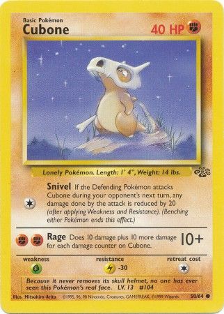 Cubone (50/64) [Jungle Unlimited] | Card Citadel