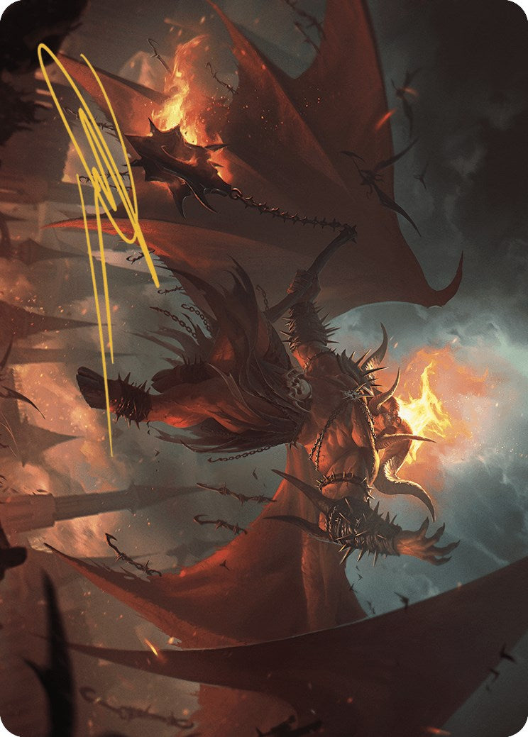Rakdos, Patron of Chaos Art Card (22/49) (Gold-Stamped Signature) [Murders at Karlov Manor Art Series] | Card Citadel