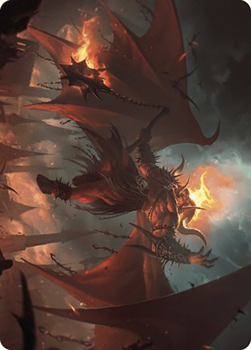 Rakdos, Patron of Chaos Art Card (22/49) [Murders at Karlov Manor Art Series] | Card Citadel