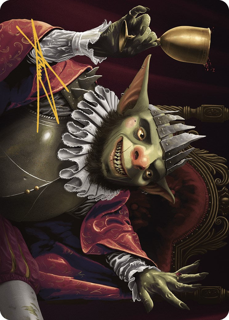 Krenko, Baron of Tin Street Art Card (Gold-Stamped Signature) [Murders at Karlov Manor Art Series] | Card Citadel