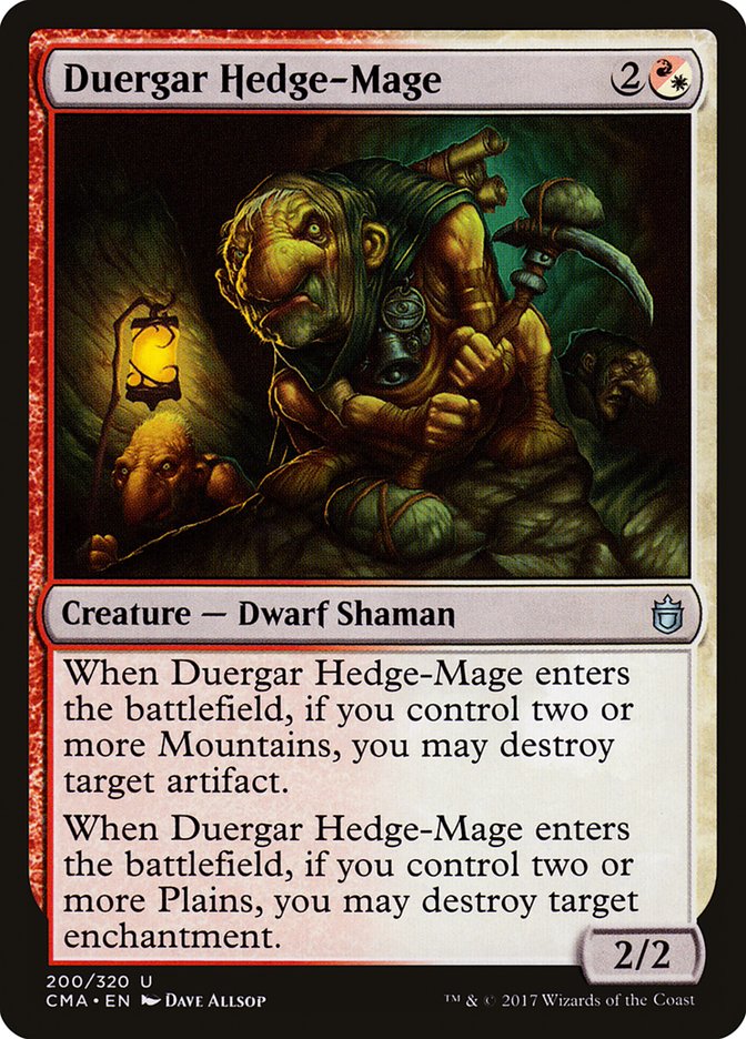 Duergar Hedge-Mage [Commander Anthology] | Card Citadel