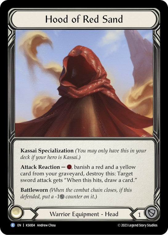 Hood of the Red Sand [KSI004] (Heavy Hitters Kassai Blitz Deck) | Card Citadel