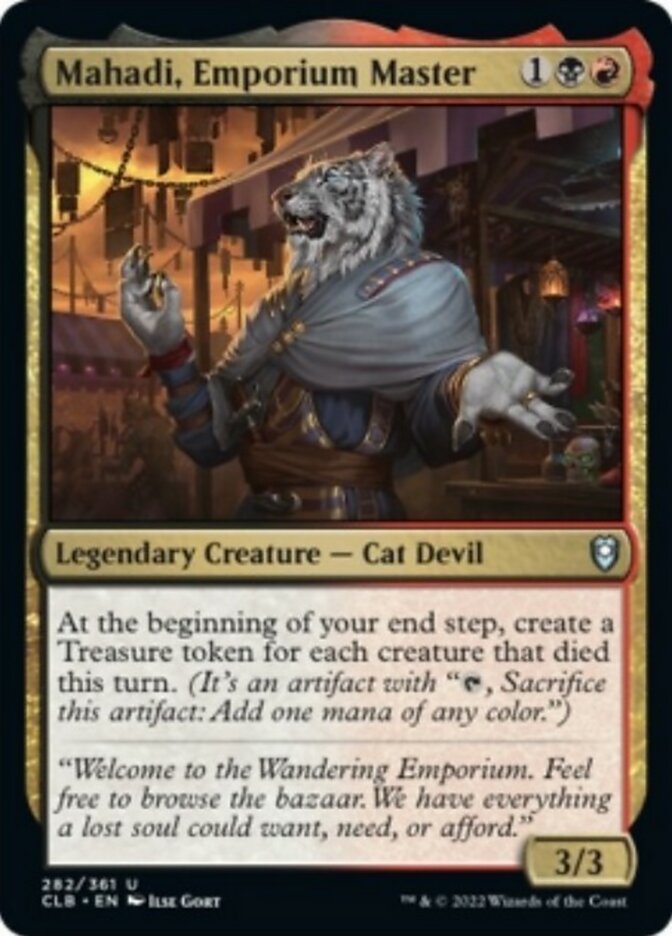 Mahadi, Emporium Master [Commander Legends: Battle for Baldur's Gate] | Card Citadel