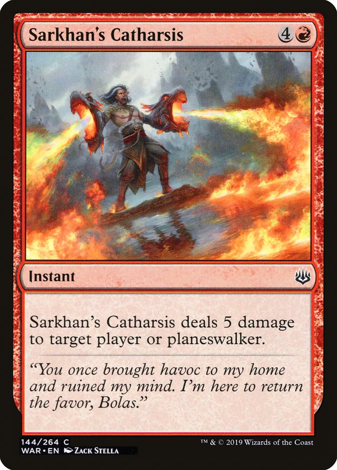 Sarkhan's Catharsis [War of the Spark] | Card Citadel