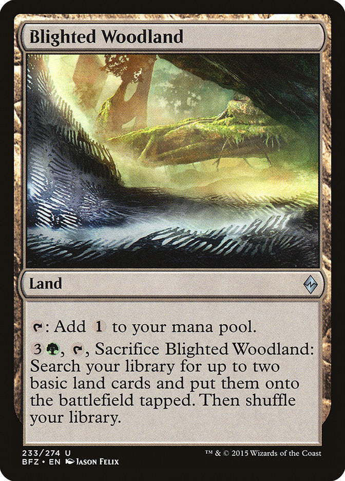 Blighted Woodland [Battle for Zendikar] | Card Citadel