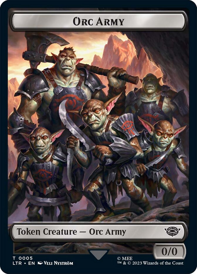 Orc Army Token (05) [The Lord of the Rings: Tales of Middle-Earth Tokens] | Card Citadel
