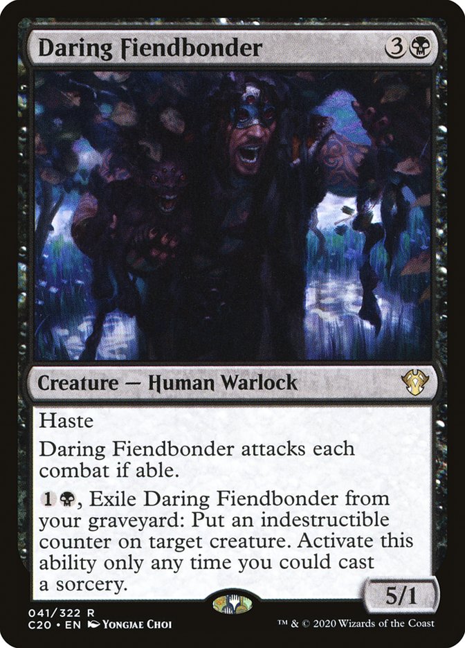 Daring Fiendbonder [Commander 2020] | Card Citadel