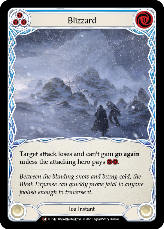 Blizzard [U-ELE147] Unlimited Rainbow Foil | Card Citadel