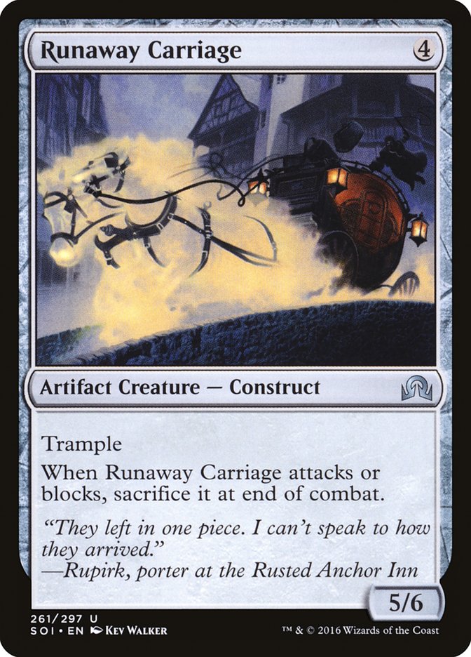 Runaway Carriage [Shadows over Innistrad] | Card Citadel