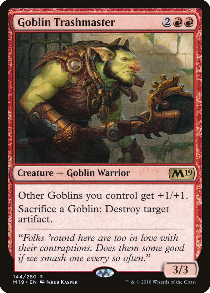 Goblin Trashmaster [Core Set 2019] | Card Citadel