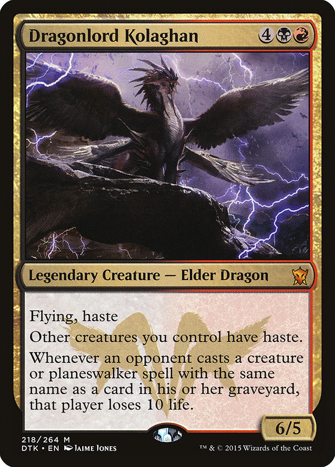 Dragonlord Kolaghan [Dragons of Tarkir] | Card Citadel
