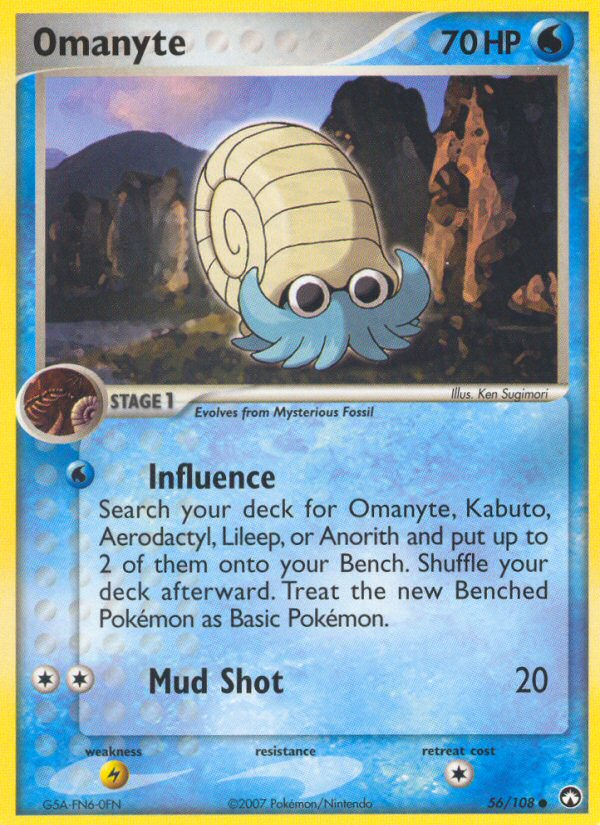 Omanyte (56/108) [EX: Power Keepers] | Card Citadel