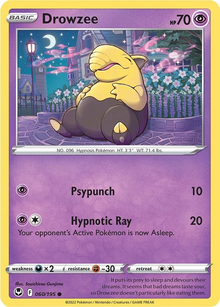 Drowzee (060/195) [Sword & Shield: Silver Tempest] | Card Citadel