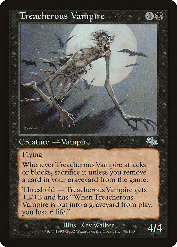 Treacherous Vampire [Judgment] | Card Citadel