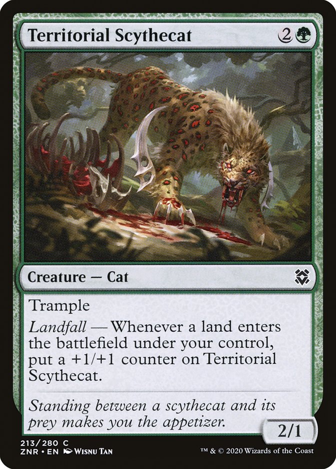 Territorial Scythecat [Zendikar Rising] | Card Citadel