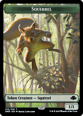 Goblin // Squirrel Double-Sided Token [Dominaria Remastered Tokens] | Card Citadel