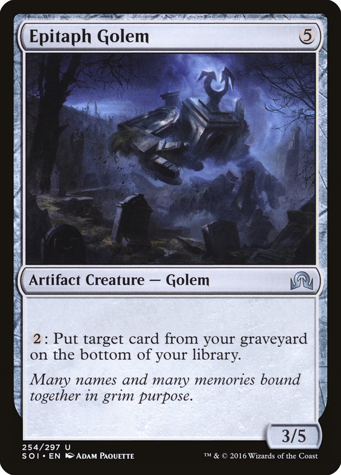 Epitaph Golem [Shadows over Innistrad] | Card Citadel