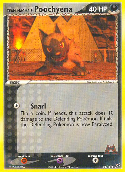 Team Magma's Poochyena (65/95) [EX: Team Magma vs Team Aqua] | Card Citadel