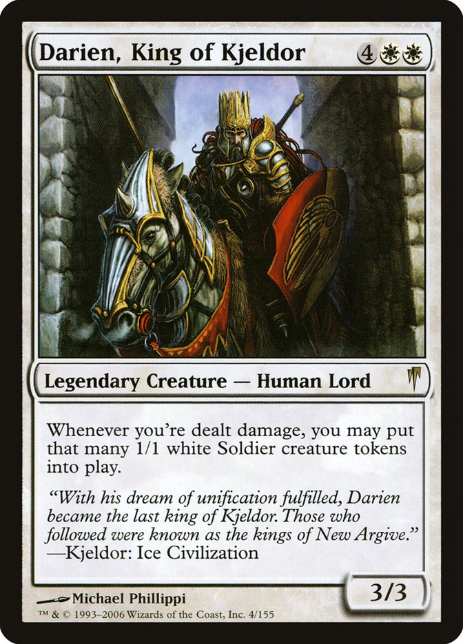 Darien, King of Kjeldor [Coldsnap] | Card Citadel