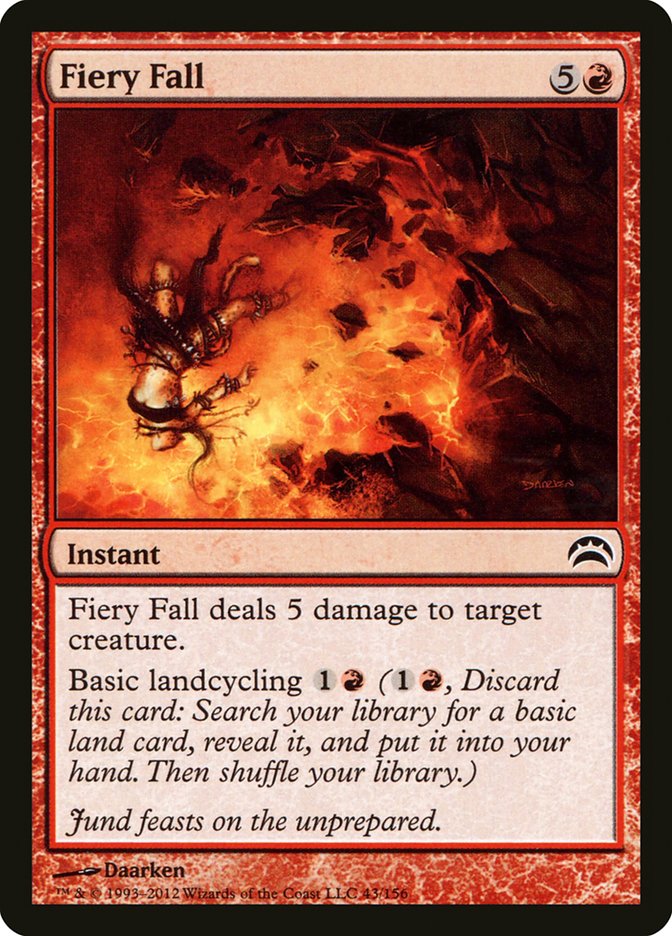 Fiery Fall [Planechase 2012] | Card Citadel