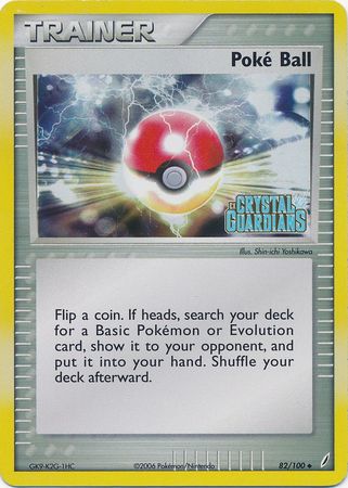 Poke Ball (82/100) (Stamped) [EX: Crystal Guardians] | Card Citadel